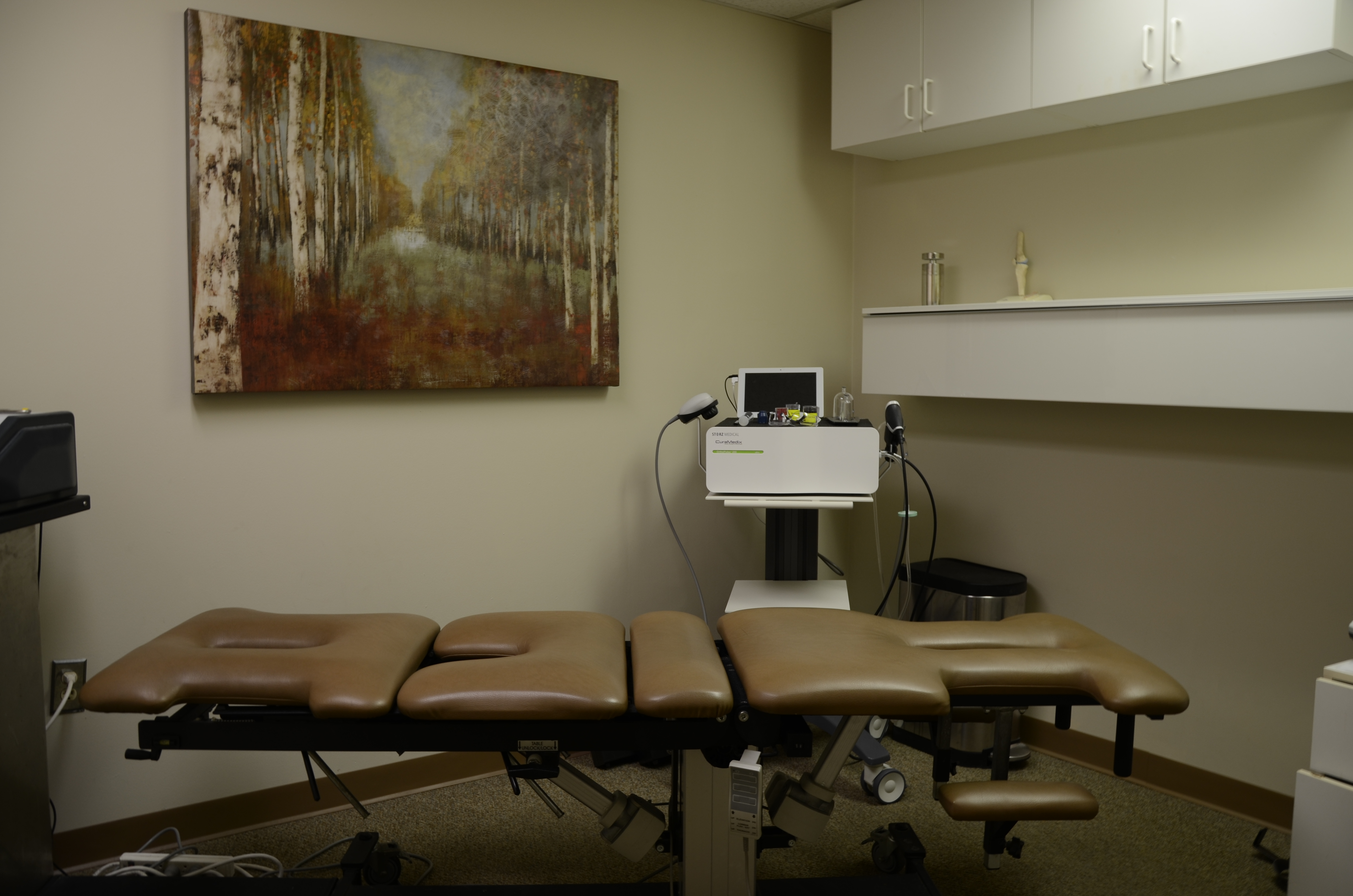 Interior clinical space showing treatment or rehabilitation area